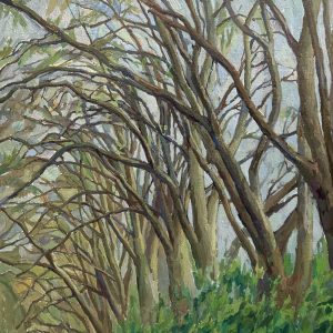 Study for Plane Trees on Hackney Marshes in Spring, 2021